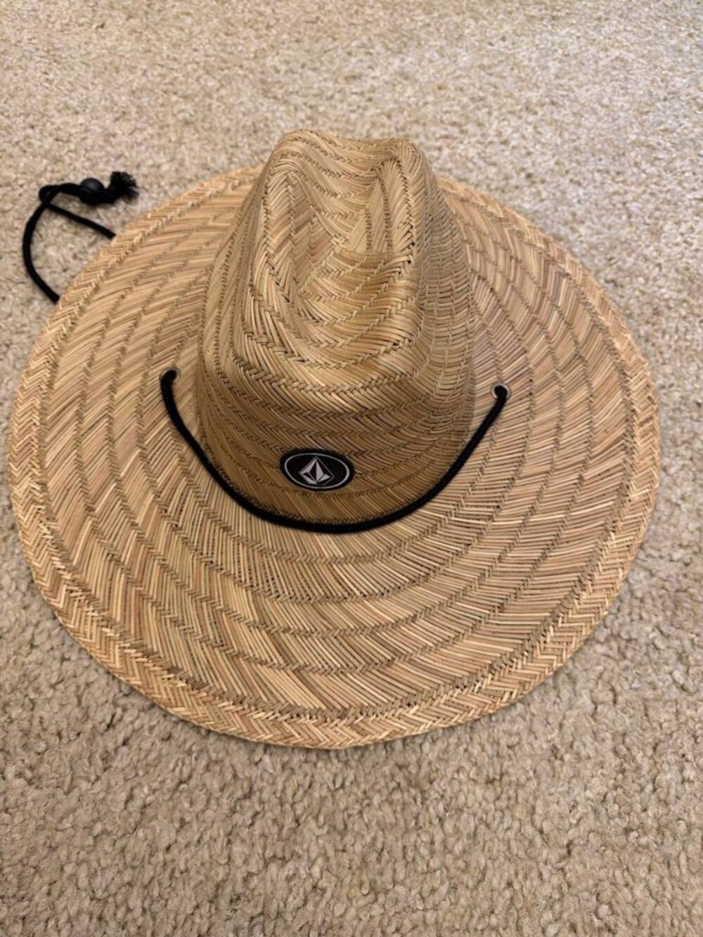 Volcom Straw Lifeguard Hat Chin Cord